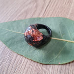 Ring Golf Ball Ring Size US 8 1/2 Black Copper