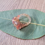 Metanical Ring - Crystal Size US 10 Pink & Green