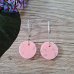 Shapes Earrings - Circle Neon Peach