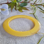 Bangle - Thin Oval Yellow