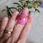 Ring Dome Size US 6 Pink