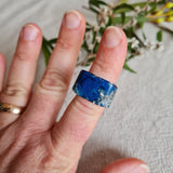 Ring - Rectangle Size US 7 Blue