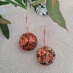 Shapes Earrings - Circle Copper Brass