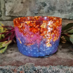 Dot Pot - Purple and Orange with Copper/Gold