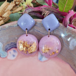 Retro Earrings - Lavender