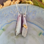 Shard Earrings - Mauve Grey